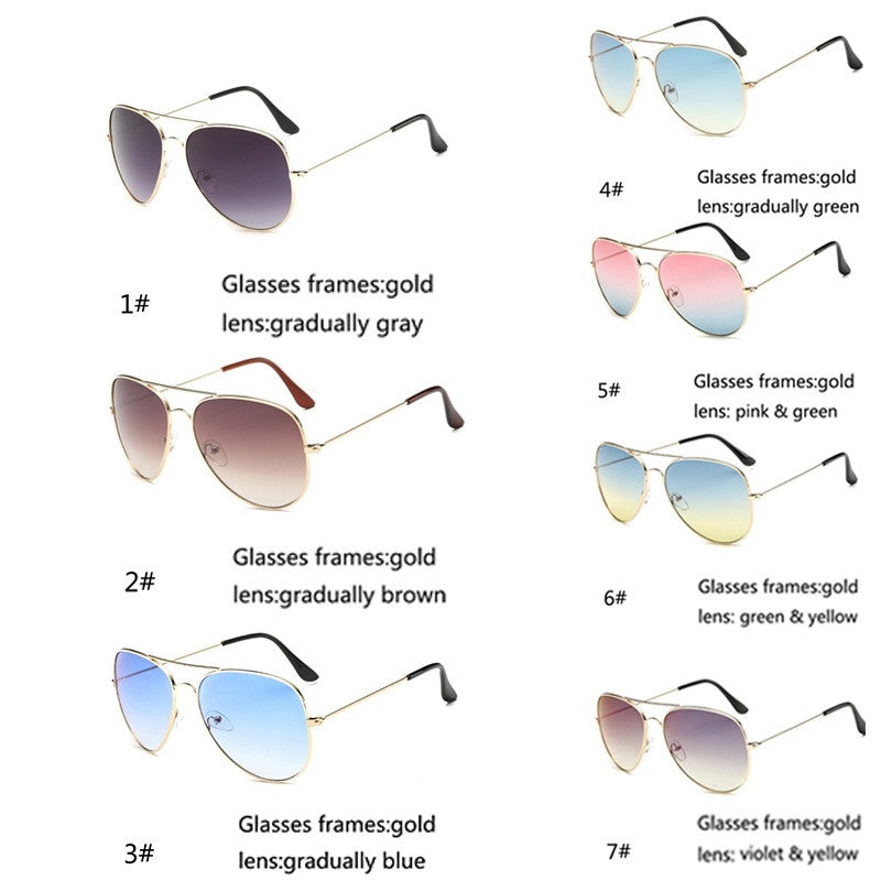 Fashion Outdoor UV400 Protection Unisex Sunglasses Aviator Metal Eyewear Glasses Women Men Bat Mirror Pilot Cool Polarized Sunglasses Shopping Summer Holiday Beach Driving Eyewear Accessories