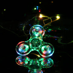 Luminous Finger Hand Spinners Fidget Stress Releif Adults Kid EDC Gift Toy