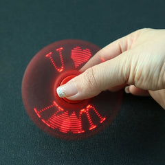Luminous Finger Hand Spinners Fidget Stress Releif Adults Kid EDC Gift Toy