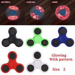 Luminous Finger Hand Spinners Fidget Stress Releif Adults Kid EDC Gift Toy