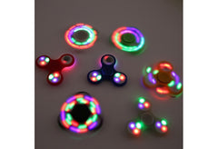 Luminous Finger Hand Spinners Fidget Stress Releif Adults Kid EDC Gift Toy