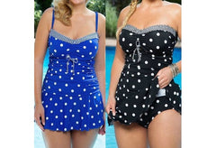 Plus Size Bikini Set high Waist Push Up Big Size Swimsuit Swimwear polka-dot Large Size Bikini Bathing Suits
