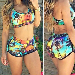 Women Sexy Bandage Bikini Set Swimsuit Swimwear