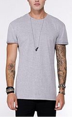 Men's Summer Tights Sports Fitness Wear Short Sleeved T-shirt Hole Round Neck