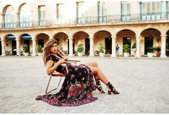 Women Fashion Cocktail Party Evening Maxi Dress Chiffon Summer Beach Lace Gown