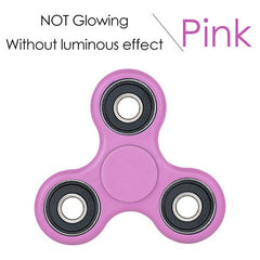 Color Transparent Luminous Effect Hand Spinner focus Toys EDC Fidget Spinner Toy Austism ADHD