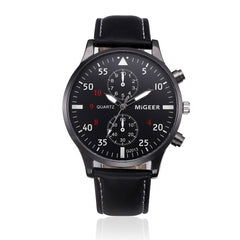 Fashion Retro Design Leather Band Analog Alloy Quartz Wrist Watch Hot