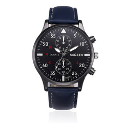 Fashion Retro Design Leather Band Analog Alloy Quartz Wrist Watch Hot