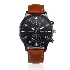 Fashion Retro Design Leather Band Analog Alloy Quartz Wrist Watch Hot