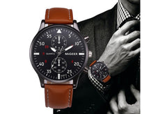 Fashion Retro Design Leather Band Analog Alloy Quartz Wrist Watch Hot