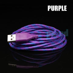 FeelinGirl Multicolor Braided 1M 3FT, 2M 6FT, 3M 10FT USB Data Sync Cable Charger Line for iPhone / iPad / iPod Touch