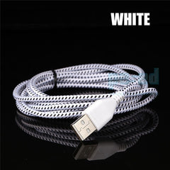 FeelinGirl Multicolor Braided 1M 3FT, 2M 6FT, 3M 10FT USB Data Sync Cable Charger Line for iPhone / iPad / iPod Touch