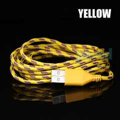 FeelinGirl Multicolor Braided 1M 3FT, 2M 6FT, 3M 10FT USB Data Sync Cable Charger Line for iPhone / iPad / iPod Touch