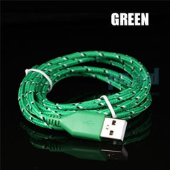 FeelinGirl Multicolor Braided 1M 3FT, 2M 6FT, 3M 10FT USB Data Sync Cable Charger Line for iPhone / iPad / iPod Touch