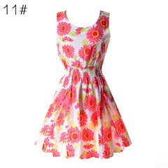Sexy Women Lady Chiffon Slim Floral Dress Princess Beach Sundress