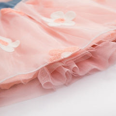 Infant Baby Girls Kids Princess Dress Denim Vest Tulle Skirt Tutu Dress