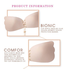 Fashion Women Silicone Push up Strapless Invisible Bra for Wedding Party