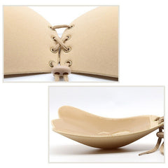 Fashion Women Silicone Push up Strapless Invisible Bra for Wedding Party