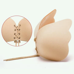Fashion Women Silicone Push up Strapless Invisible Bra for Wedding Party