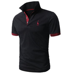 Men's Fashion Personality Cultivating Short-sleeved Shirt POLO