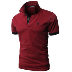 Men's Fashion Personality Cultivating Short-sleeved Shirt POLO