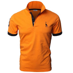Men's Fashion Personality Cultivating Short-sleeved Shirt POLO