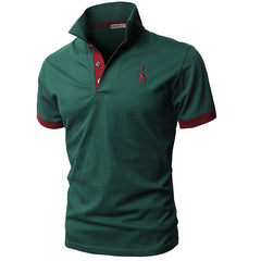 Men's Fashion Personality Cultivating Short-sleeved Shirt POLO