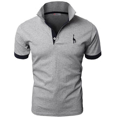 Men's Fashion Personality Cultivating Short-sleeved Shirt POLO