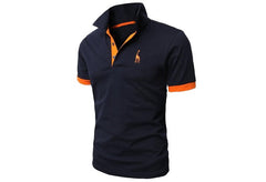 Men's Fashion Personality Cultivating Short-sleeved Shirt POLO