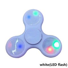 EDC Stress Relieve Autism ADHD Toy Glow LED Flash Tri-Spinner Hand Spinner Fidget Toy
