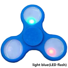 EDC Stress Relieve Autism ADHD Toy Glow LED Flash Tri-Spinner Hand Spinner Fidget Toy