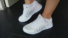 Fashion womens sneakers breathable mesh running sports shoes 2016