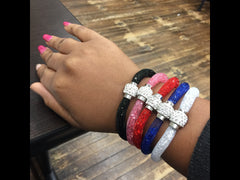 Bio Magnetic Healthcare Bracelet Weight Loss Bracelet Slimming Healthy Stimulating Acupoints Stud Bracelet Magnetic Therapy +Free surprise Gift NO:007