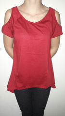 9 colors Women Fashion Off Shoulder Ladys Casual Loose T-shirts Tops Soft Cotton Blouse
