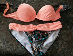 Hot Latest Sexy Bikini Women Fashion Swimming Suit Beach Bikini with Bracket Gather NOR