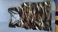 Women Fashion Casual Army Camo Camouflage Tank Top Sleeveless O-neck Slim Shirt