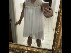 Fashion Women Casual Chiffon Dress V neck Short Sleeve Lace Crochet Patchwork Hollow Out Mini Loose Beach Dress Plus Size
