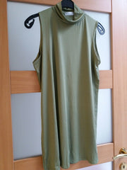 New Arrival Women Summer Sexy Party Dress Elegant Sleeveless Turtleneck Mini Dress