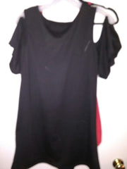 Women Butterfly Sleeve Cotton Cute Strap off Shoulder Vest dress plus size XXXL VVF